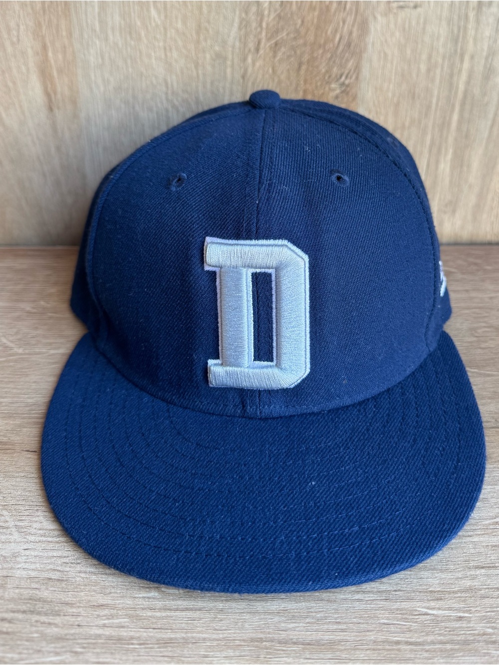Mens NFL Detroit Lions Navy Baseball Cap with White 'D' Patch size 7 1/8